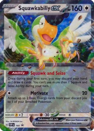 Squawkabilly ex 160 - Holofoil SV Scarlet & Violet Promo Cards - Promo