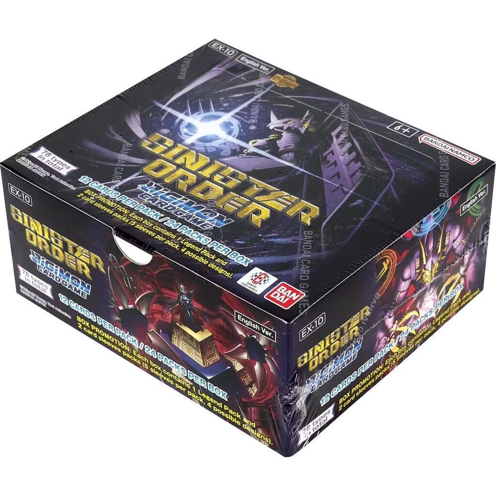 Digimon TCG Sinister Order EX-10 booster box, English version, for trading card game collectors