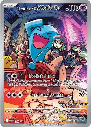 Team Rocket's Wobbuffet (Pokemon Center Exclusive) 203 - Holofoil SV Scarlet & Violet Promo Cards - Promo