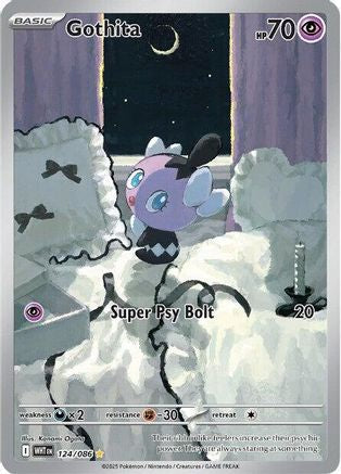 Gothita 124/086 - Holofoil SV White Flare - Illustration Rare