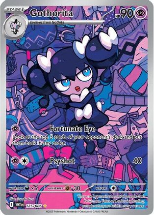 Gothorita 125/086 - Holofoil SV White Flare - Illustration Rare