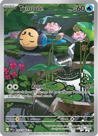 Tympole 103/086 - Holofoil SV Black Bolt - Illustration Rare