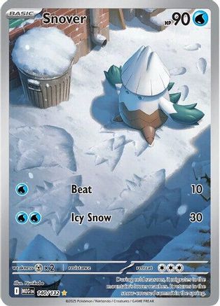 Snover 140/132 - Holofoil ME01 Mega Evolution - Illustration Rare