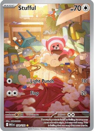 Stufful 154/132 - Holofoil ME01 Mega Evolution - Illustration Rare