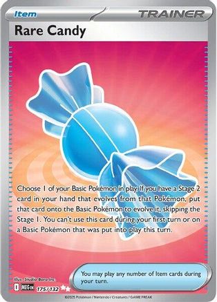 Rare Candy 175/132 - Holofoil ME01 Mega Evolution - Ultra Rare
