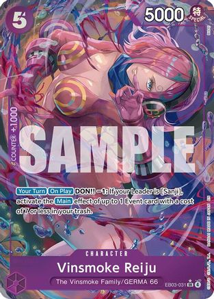 Vinsmoke (Alternate Art) (EB03-031) - Extra Booster: One Piece Heroines Edition Foil