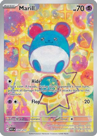 Marill 232/217 - Holofoil ME Ascended Heroes - Illustration Rare