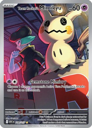 Team Rocket's Mimikyu 238/217 - Holofoil ME Ascended Heroes - Illustration Rare