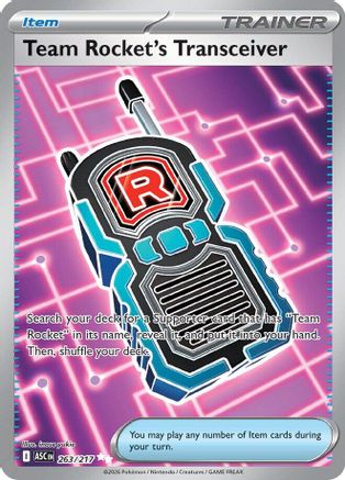 Team Rocket's Transceiver 263/217 - Holofoil ME Ascended Heroes - Ultra Rare