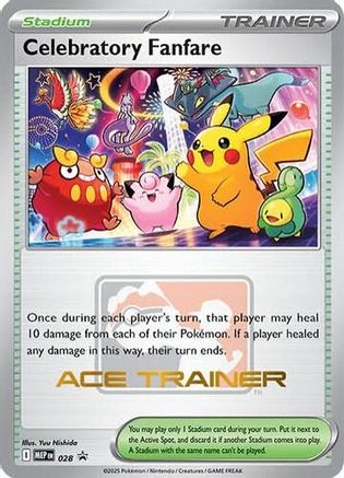Celebratory Fanfare (Ace Trainer) 028 ME Mega Evolution Promo - Promo
