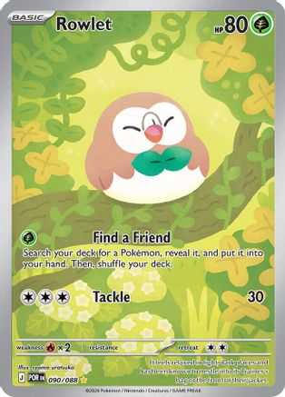 Rowlet 090/088 - Holofoil ME03 Perfect Order - Shiny Rare