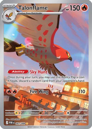 Talonflame 091/088 - Holofoil ME03 Perfect Order - Shiny Rare