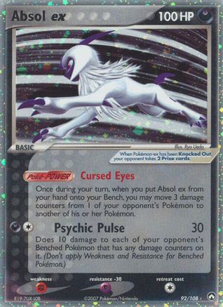 Absol ex 092 - Holofoil Power Keepers - Ultra Rare