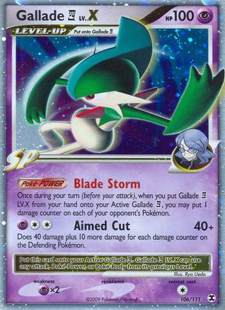 Gallade E4 Lv.X 106 - Holofoil Rising Rivals - Ultra Rare