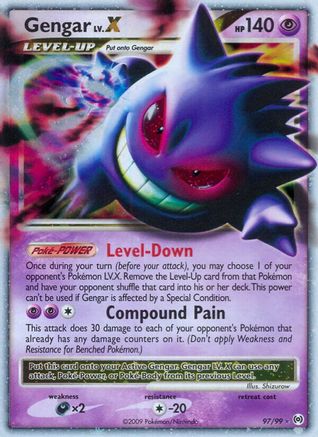 Gengar Lv.X 097/99 - Holofoil Arceus - Ultra Rare