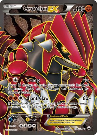 Groudon EX (106 Full Art) (106 Full Art) 106 - Holofoil Dark Explorers - Ultra Rare