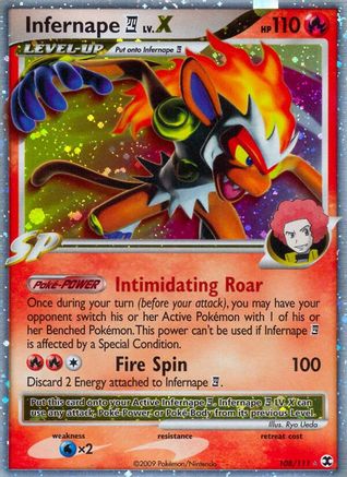 Infernape E4 Lv.X 108 - Holofoil Rising Rivals - Ultra Rare