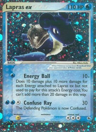 Lapras ex 099/109 - Holofoil Ruby and Sapphire - Ultra Rare