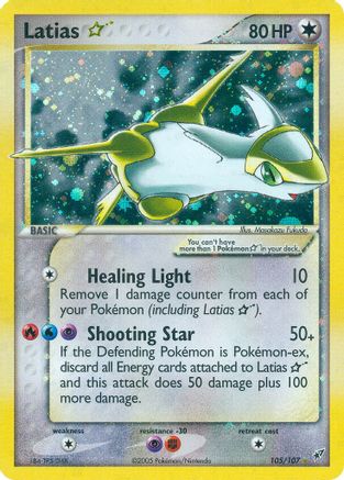 Latias Star 105 - Holofoil Deoxys - Ultra Rare