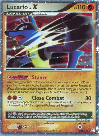 Lucario LV.X 122 - Holofoil Mysterious Treasures - Ultra Rare
