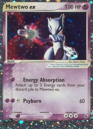 Mewtwo ex 101 - Holofoil Ruby and Sapphire - Ultra Rare