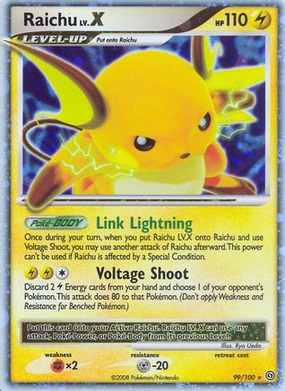 Raichu LV.X 099 - Holofoil Stormfront - Ultra Rare