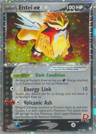 Rocket's Entei ex 097 - Holofoil Team Rocket Returns - Ultra Rare