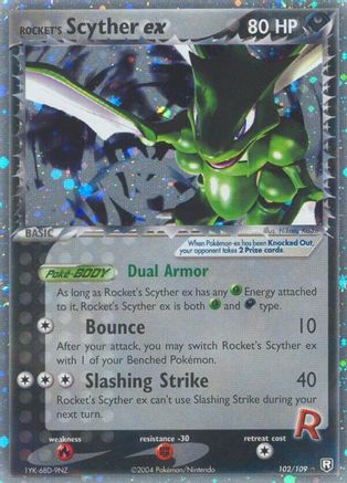 Rocket's Scyther ex 102 - Holofoil Team Rocket Returns - Ultra Rare