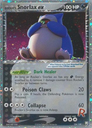 Rocket's Snorlax ex 104 Team Rocket Returns - Ultra Rare
