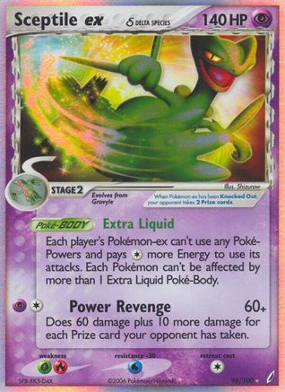 Sceptile ex (Delta Species) 096/100 - Holofoil Crystal Guardians - Ultra Rare