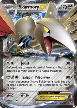 Skarmory EX 080/146 - Holofoil XY Base Set - Ultra Rare