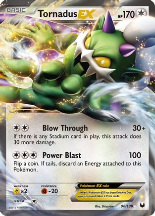 Tornadus EX 090 - Holofoil Dark Explorers - Ultra Rare