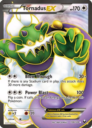 Tornadus EX (108 Full Art) (108 Full Art) 108 - Holofoil Dark Explorers - Ultra Rare
