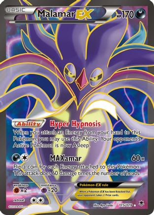 Malamar EX (115 Full Art) (115 Full Art) 115/119 - Holofoil XY Phantom Forces - Ultra Rare