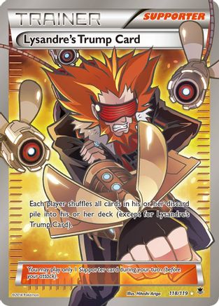 Lysandre's Trump Card (118 Full Art) (118 Full Art) 118/119 - Holofoil XY Phantom Forces - Ultra Rare
