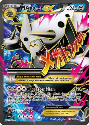 M Aggron EX (154 Full Art) (154 Full Art) 154/160 - Holofoil XY Primal Clash - Ultra Rare