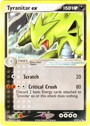 Tyranitar ex (Non-Holo) 017 POP Series 1 - Ultra Rare