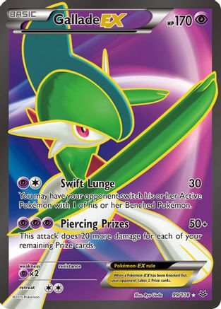 Gallade EX (99 Full Art) (99 Full Art) 099/108 - Holofoil XY Roaring Skies - Ultra Rare