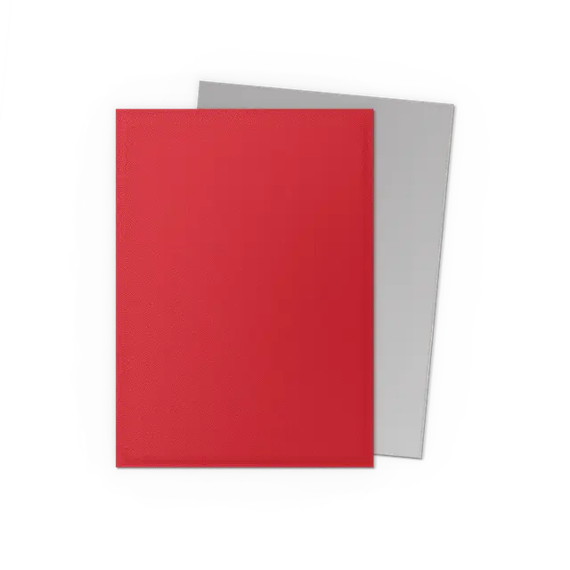 Dragon Shield - Crimson & Silver - Matte Dual Sleeves