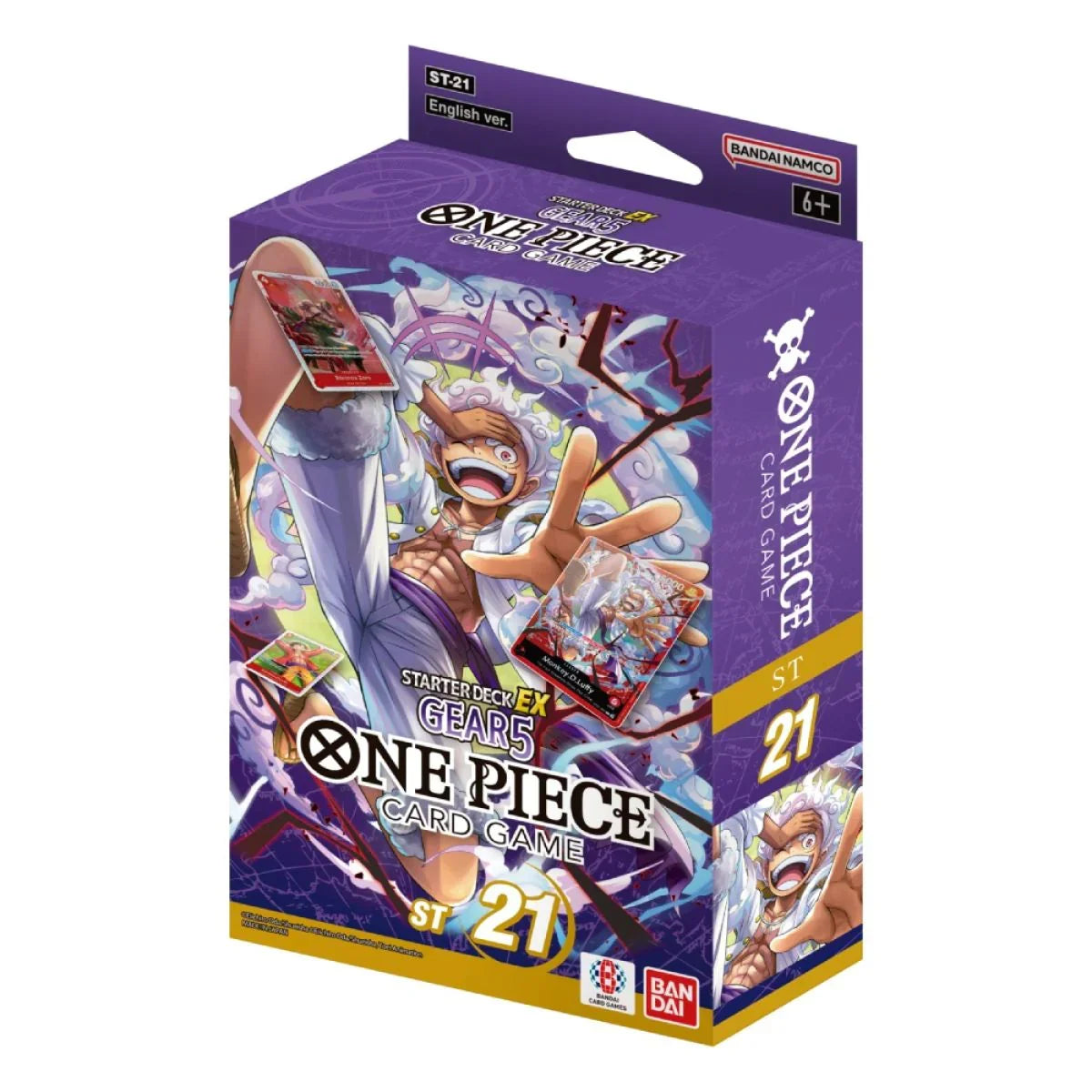 One Piece Card Game Starter Deck EX Gear 5 ST-21 box with Luffy artwork