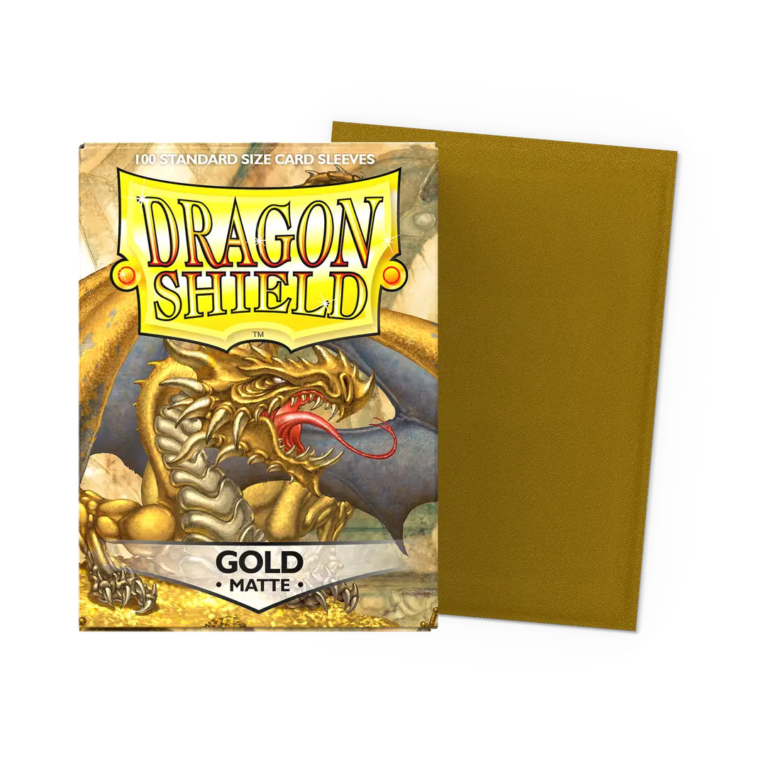 Dragon Shield | Lightning - Gold - Matte Sleeves