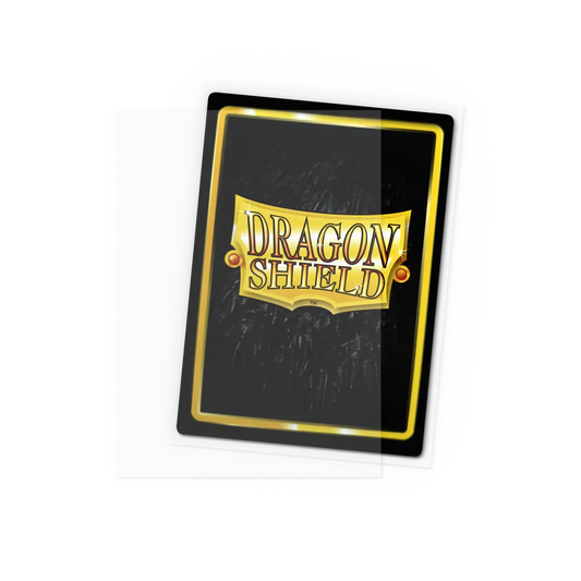 Dragon Shield card sleeve featuring clear protective cover for trading cards