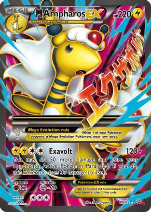 M Ampharos EX (88 Full Art) (88 Full Art) 088  - Holofoil XY  Ancient Origins - Ultra Rare