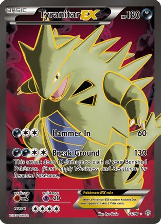 Tyranitar EX (91 Full Art) (91 Full Art) 091  - Holofoil XY  Ancient Origins - Ultra Rare