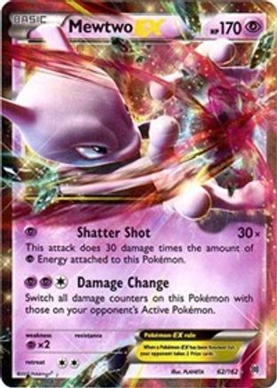 Mewtwo EX (62) (62) 062/162  - Holofoil XY  BREAKthrough - Ultra Rare