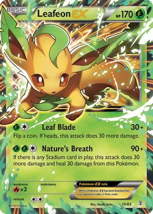 Leafeon EX 010/83  - Holofoil Generations - Ultra Rare