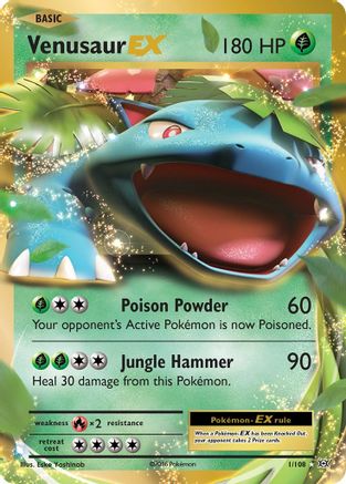 Venusaur EX 001/108  - Holofoil XY  Evolutions - Ultra Rare