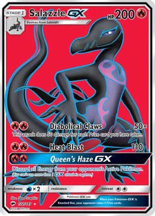 Salazzle GX (Full Art) 132/147  - Holofoil SM  Burning Shadows - Ultra Rare