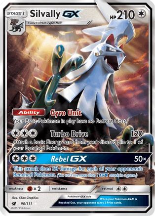 Silvally GX 090/111  - Holofoil SM  Crimson Invasion - Ultra Rare