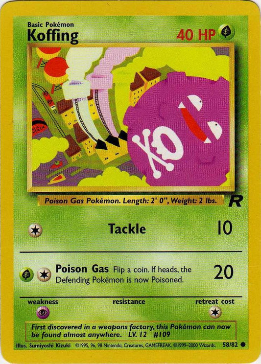 Koffing 058/82  - Unlimited Team Rocket - Common